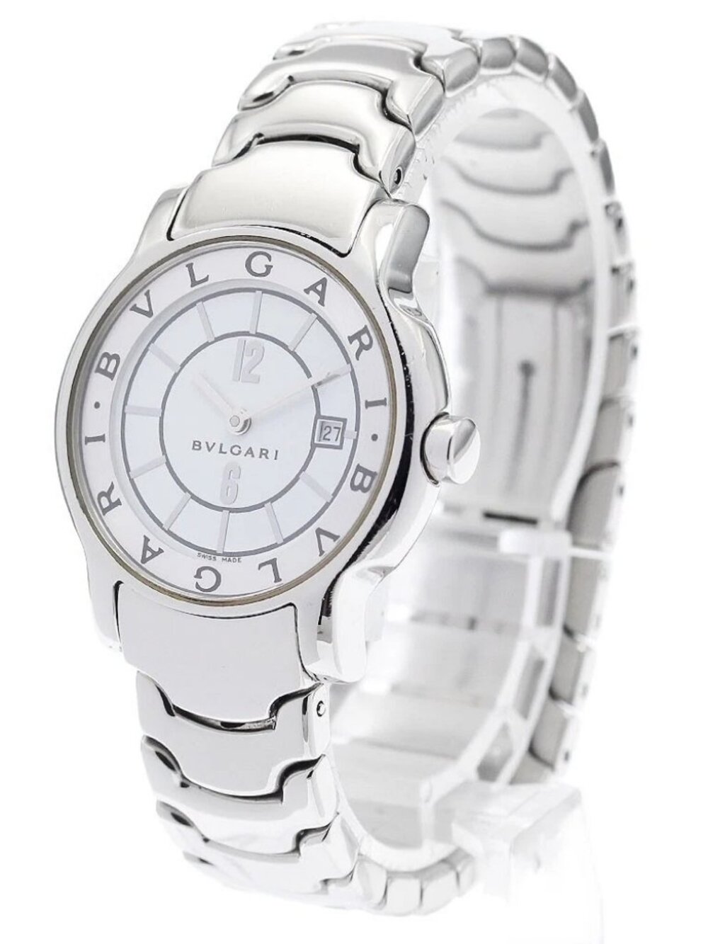 BVLGARI Solo tempo ST29S Date White Dial Quartz Ladies Watch_943597
